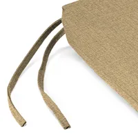 Beige French Edge 2-pc. Outdoor Seat Cushion Set