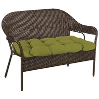 French Edge Outdoor Wicker Settee Cushion