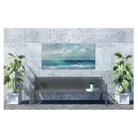 Blue on Blue Outdoor Canvas Art Print