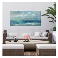 Blue on Blue Outdoor Canvas Art Print