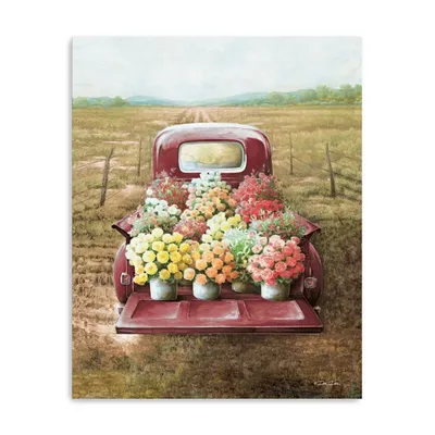 Flowers for Sale Canvas Art Print