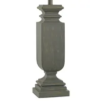 Gray Traditional Rectangular Table Lamp