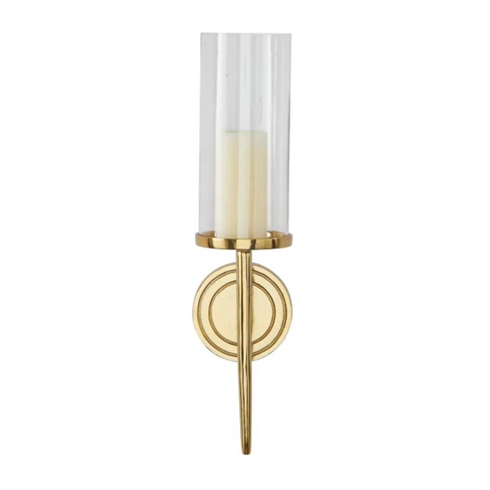 Pierre Polished Gold Stem Sconce