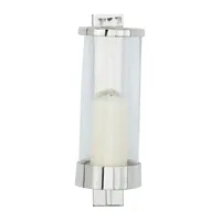 Silver Assymetrical Modern Sconce