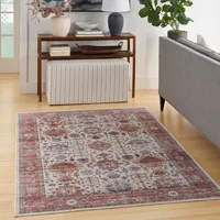 Fiona Vintage Bordered Area Rug, 5x7