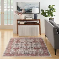 Fiona Vintage Bordered Area Rug, 5x7