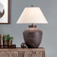 Bronze Urn Resin Table Lamp