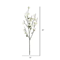 White Cherry Blossom Stems, Set of 3