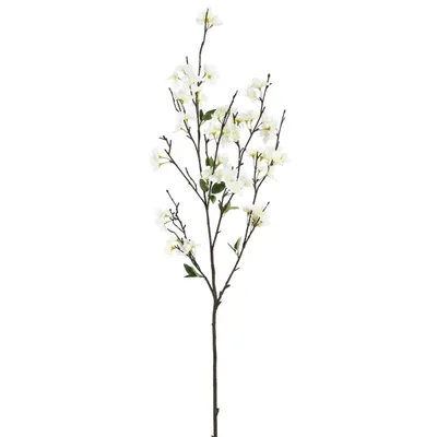 White Cherry Blossom Stems, Set of 3