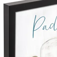 Paddle On Framed Canvas Art Print