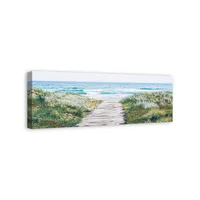 Ocean Walkway Canvas Art Print