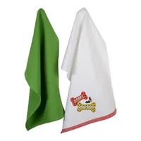 Santa Paws Dog 3-pc. Dishtowel & Potholder Set