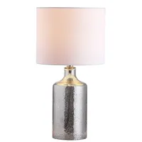 Silver Mercury Glass Cylinder Table Lamp