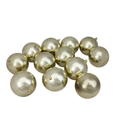 Shatterproof Shiny Gold 12-pc. Ornaments