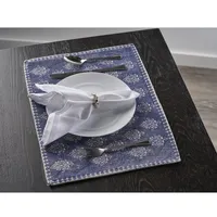 Navy and White Decorative Placemats, Set of 4