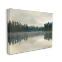 Foggy Lake Landscape Canvas Art Print, 30x24