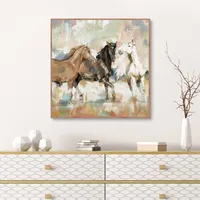 Horse Country Framed Canvas Art Print