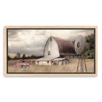 Henderson Bay Farm Framed Canvas Art Print