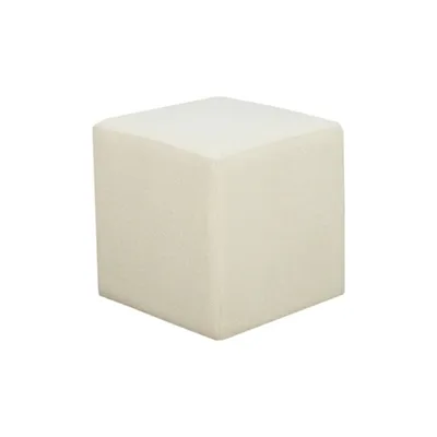 Newton Ivory Boucle Square Ottoman