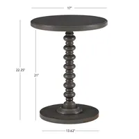 Wood Spindle Side Table