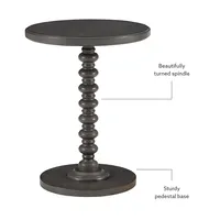 Wood Spindle Side Table