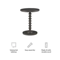 Wood Spindle Side Table