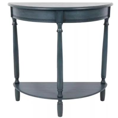 Antique Navy Half Round Console Table