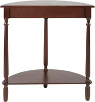 Antique Walnut Half Round Console Table