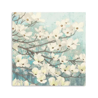 Dogwood Blossoms II Canvas Art Print, 20x20 in.