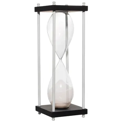 Black and White Modern Hourglass