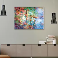 Colorful Reflections I Framed Canvas Art Print