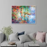 Colorful Reflections I Framed Canvas Art Print