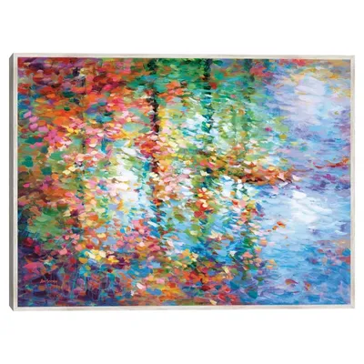 Colorful Reflections I Framed Canvas Art Print
