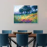 Colorful Wildflowers in Bloom Canvas Art Print