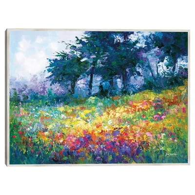 Colorful Wildflowers in Bloom Canvas Art Print