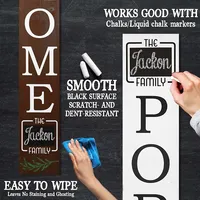 Home Chalk Board Two-Sided Porch Board