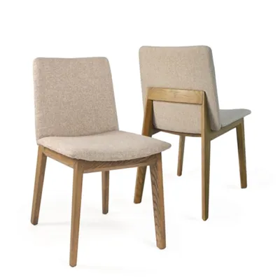 Dawson Gray Upholstered Dining Chair, Set of 2