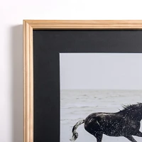 Horses on the Beach Framed Art Print