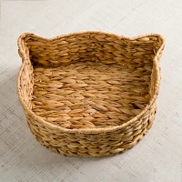 Cat Shaped Natural Hyacinth Basket