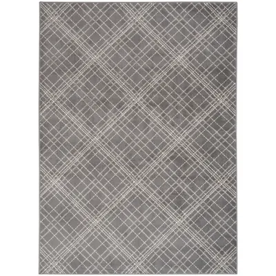 Jubilant Gray Abstract Area Rug