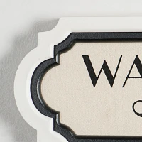 Wash Your Cares Away Wall Plaque