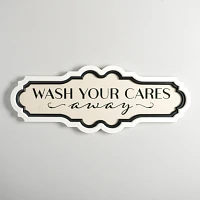 Wash Your Cares Away Wall Plaque