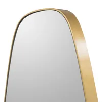 Golden Long Teardrop Wall Mirror