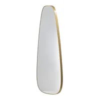 Golden Long Teardrop Wall Mirror