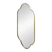 Champagne Gold Long Quatrefoil Mirror