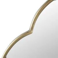 Champagne Gold Long Quatrefoil Mirror