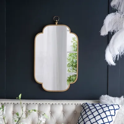 Champagne Notched Corners Mirror