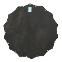 Gold Curved Sunburst Wall Mirror