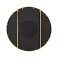 Brown and Gold Double Ribbed Wall Mirror