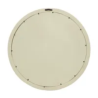 Round Cream Mango Wood Wall Mirror